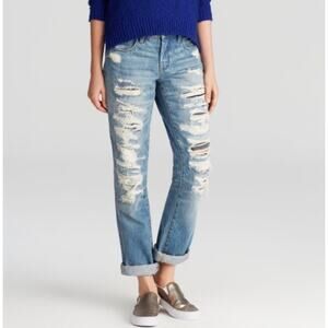 Blank NYC "Torn To Shreds" Boyfriend Jeans, Size 26